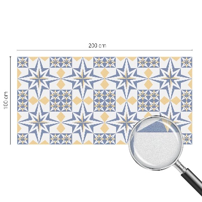 Melkglas folie met glas in lood effect Sterpatroon