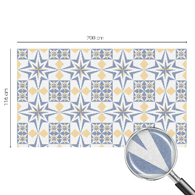 Melkglas folie met glas in lood effect Sterpatroon