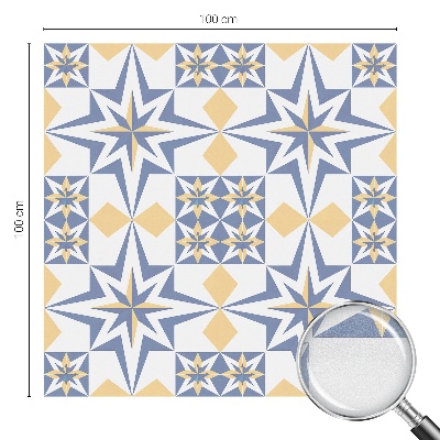 Melkglas folie met glas in lood effect Sterpatroon