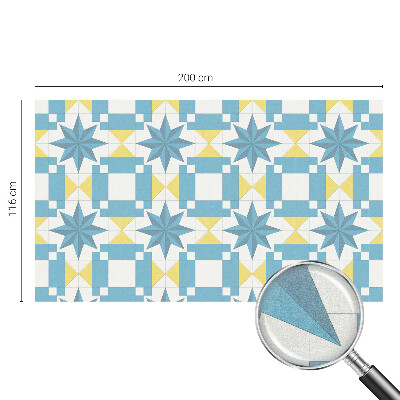 Glas in lood raamfolie Blauwe sterren