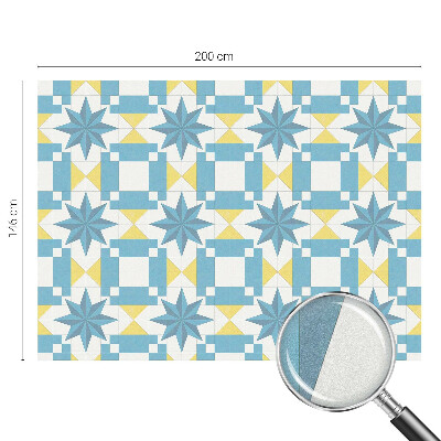 Glas in lood raamfolie Blauwe sterren