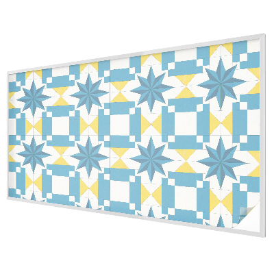 Glas in lood raamfolie Blauwe sterren