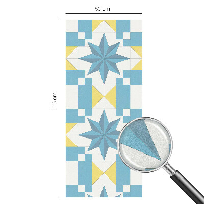 Glas in lood raamfolie Blauwe sterren