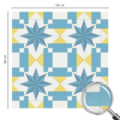 Glas in lood raamfolie Blauwe sterren