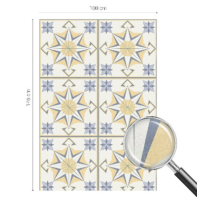 Zelfklevende raamfolie glas in lood Geometrische sterren