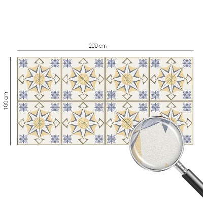 Zelfklevende raamfolie glas in lood Geometrische sterren