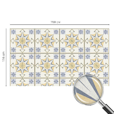 Zelfklevende raamfolie glas in lood Geometrische sterren
