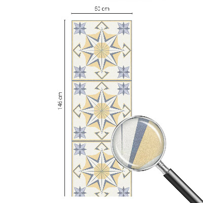 Zelfklevende raamfolie glas in lood Geometrische sterren