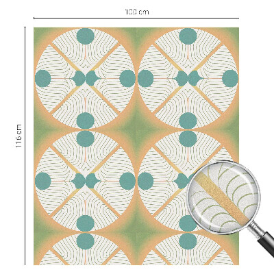Glas in lood folie voor raam Geometrische harmonie