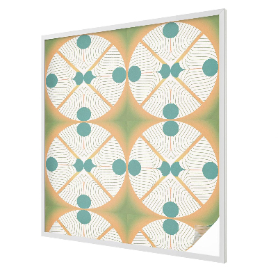 Glas in lood folie voor raam Geometrische harmonie