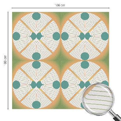 Glas in lood folie voor raam Geometrische harmonie
