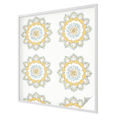 Glas in lood folie voor raam Kleurrijke mandala's