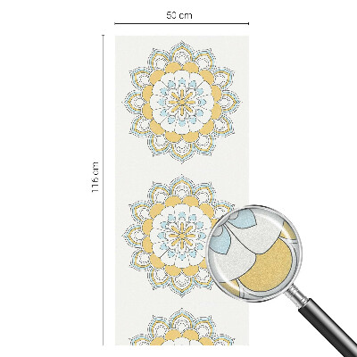 Glas in lood folie voor raam Kleurrijke mandala's