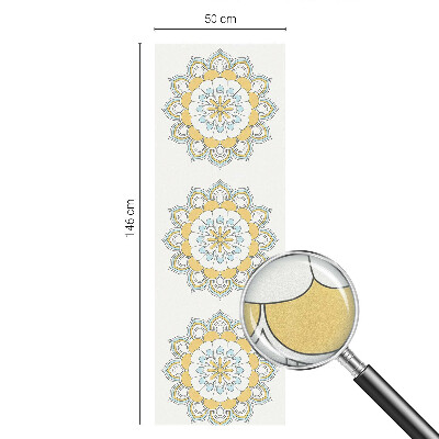 Glas in lood folie voor raam Kleurrijke mandala's