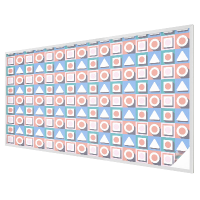 Melkglas folie met glas in lood effect Geometrische patronen