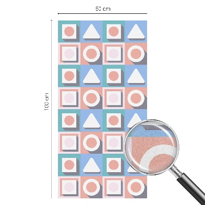 Melkglas folie met glas in lood effect Geometrische patronen