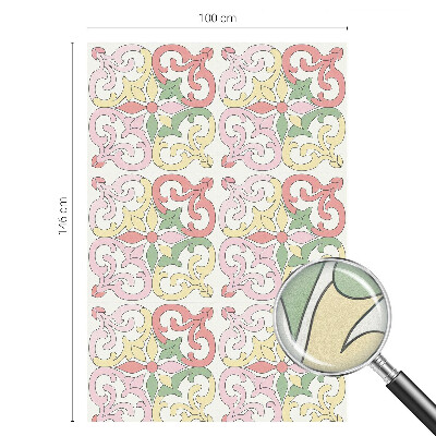 Glas in lood raamfolie Bloemenornamenten