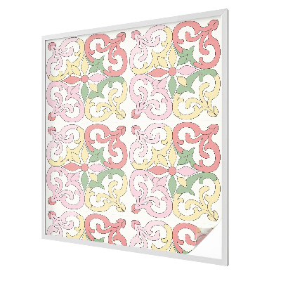 Glas in lood raamfolie Bloemenornamenten