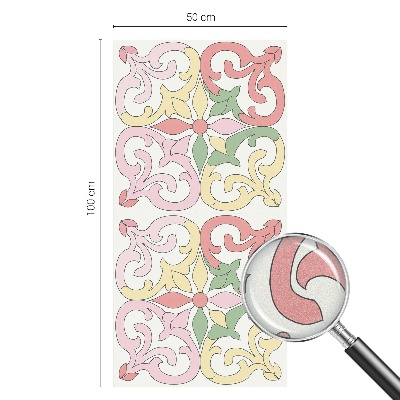 Glas in lood raamfolie Bloemenornamenten