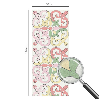 Glas in lood raamfolie Bloemenornamenten