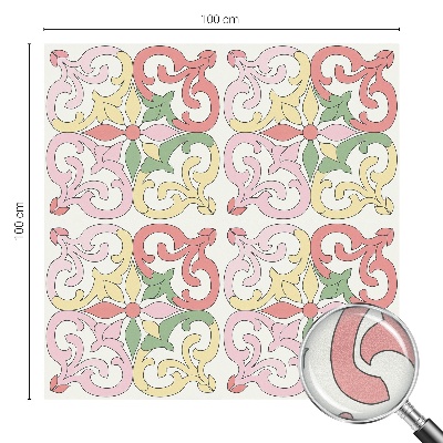 Glas in lood raamfolie Bloemenornamenten