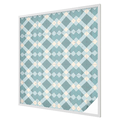 Melkglas folie met glas in lood effect Geometrische patronen