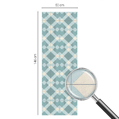 Melkglas folie met glas in lood effect Geometrische patronen