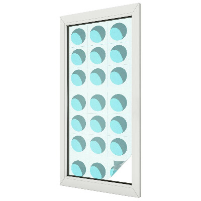 Zelfklevende raamfolie glas in lood Moderne wielen