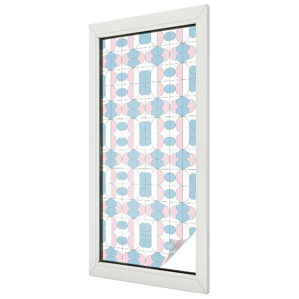 Privacy folie raam Pastelpatronen