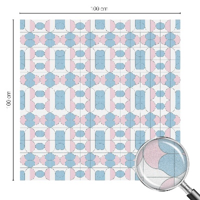Privacy folie raam Pastelpatronen