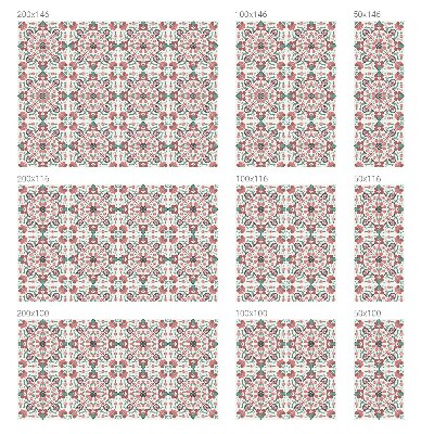 Glas in lood raamfolie Bloemenharmonie