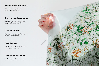 Glas in lood raamfolie Bloemenharmonie