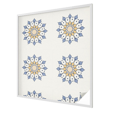 Zelfklevende raamfolie glas in lood Decoratieve mandala