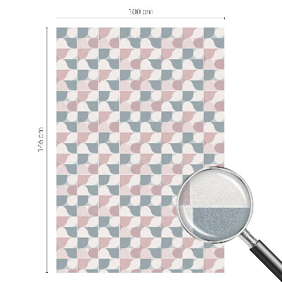 Glas in lood raamfolie Pastelpatronen