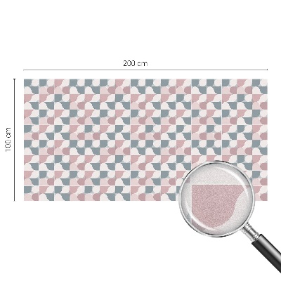 Glas in lood raamfolie Pastelpatronen