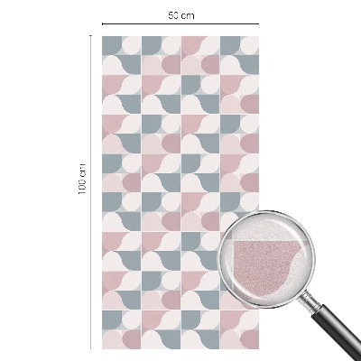 Glas in lood raamfolie Pastelpatronen