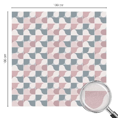 Glas in lood raamfolie Pastelpatronen