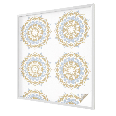 Glas in lood folie voor raam Boho mandala's