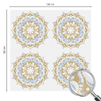 Glas in lood folie voor raam Boho mandala's