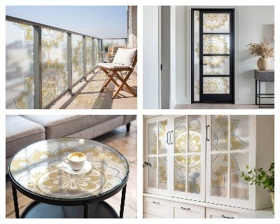 Privacy folie raam Bloemenmandala