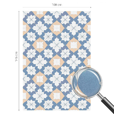 Glas in lood folie voor raam Symmetrische patronen