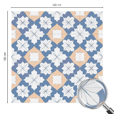 Glas in lood folie voor raam Symmetrische patronen