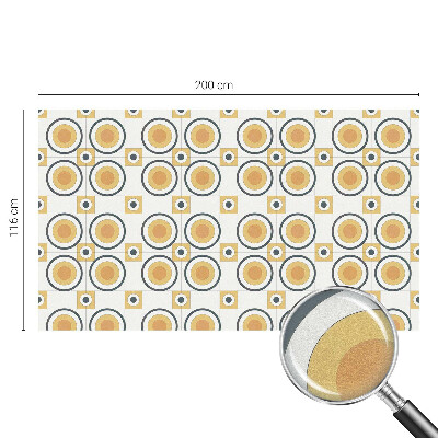 Glas in lood raamfolie Retro cirkels