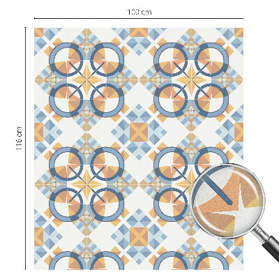 Zelfklevende raamfolie glas in lood Geometrisch patroon