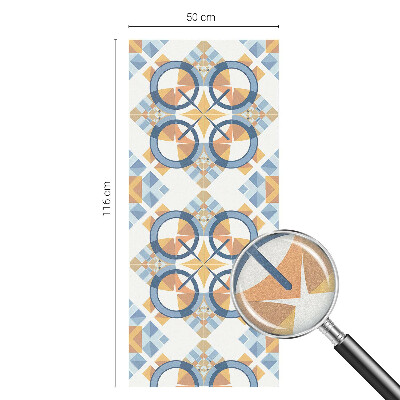 Zelfklevende raamfolie glas in lood Geometrisch patroon