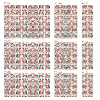 Glas in lood raamfolie Kleurrijke paarden