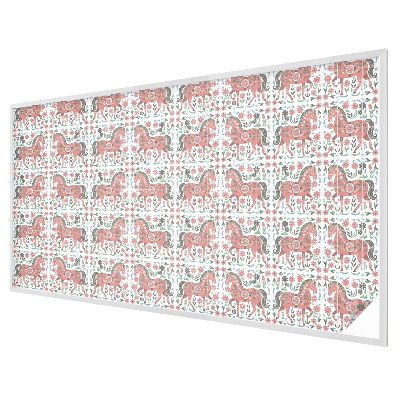 Glas in lood raamfolie Kleurrijke paarden