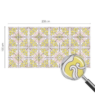 Melkglas folie met glas in lood effect Abstracte bloemen