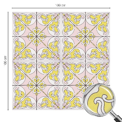 Melkglas folie met glas in lood effect Abstracte bloemen