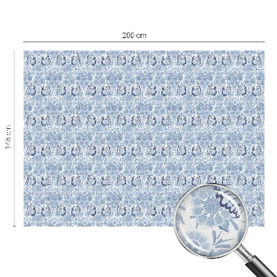 Glas in lood folie voor raam Bloemenvogel